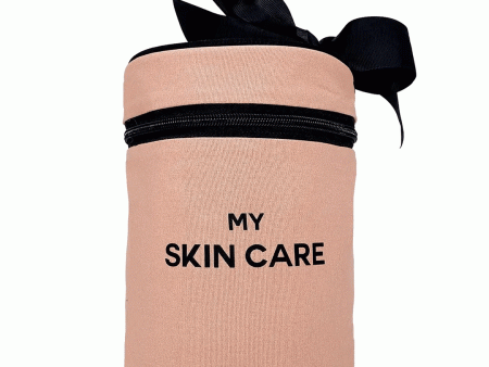 Round Skin Care Case with Handle, Pink Blush Online now