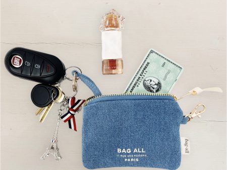 Mini Trinket Pouch, Denim Online Hot Sale