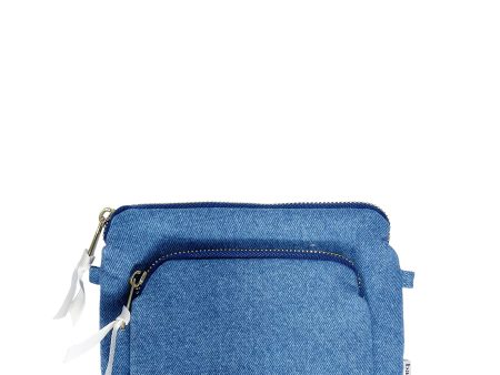 Padded Trinket Pouch Double Pocket, Denim Supply