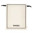 Couture Shoe Travel Bag, Cream with Small Print For Discount