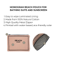 Monogram Beach Pouch for Bathing Suits and Sunscreen, Pink Blush Cheap