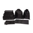 Compression Cubes & Packing Bags Set, 8-pack, Black Sale