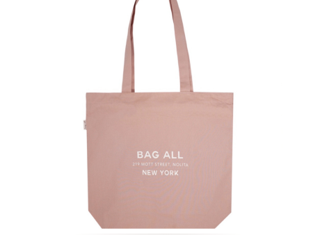 New York City Tote with Zipper and Inside Pocket, Pink Blush Sale