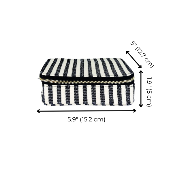 Cosmetics Trinket Box, Striped Online Sale