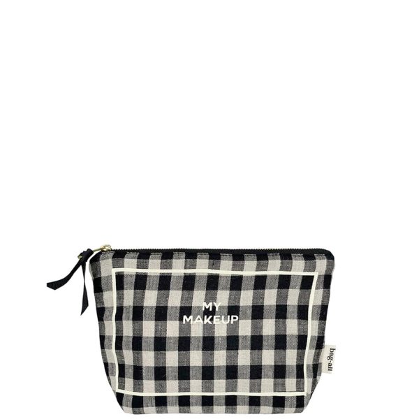 My Makeup Pouch, Coated Lining, Gingham Hot on Sale