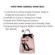 High Heel Sandal Shoe Bag, Pink Blush on Sale