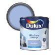 Dulux Matt Emulsion Paint For Walls And Ceilings - Blue Babe 2.5L For Cheap