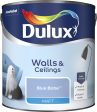 Dulux Matt Emulsion Paint For Walls And Ceilings - Blue Babe 2.5L For Cheap