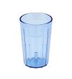 Cambro NT8401 Newport 8 oz Fluted Plastic Tumbler - Slate Blue | Denson CFE on Sale