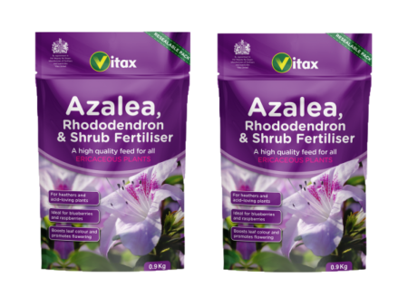 2 x Vitax Azalea, Rhododendron & Shrub Fertiliser 0.9kg For Cheap