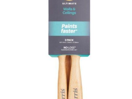 Harris Ultimate Walls & Ceilings Paint Brush 3 Pack Online now