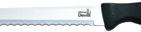 Kitchen Devils Lifestyle Bread Knife , Black Supply