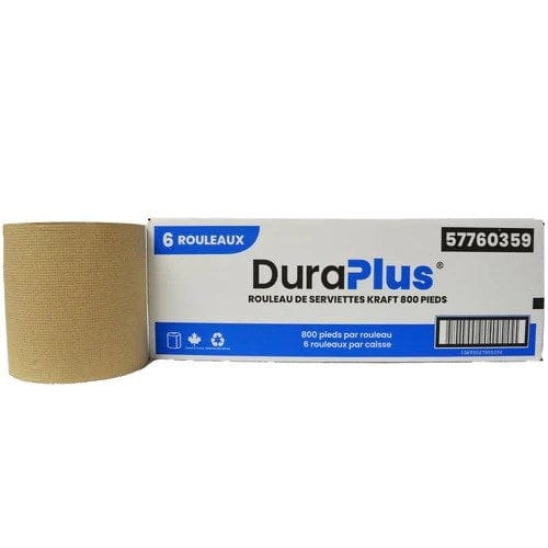 DuraPlus 10672300 Hardwound Paper Towel - 800 , Kraft | Denson CFE Online now