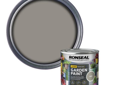 Ronseal Garden Paint - Slate 250ml on Sale