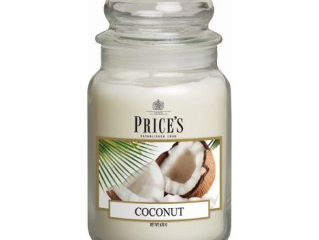 Prices Candles Scented Large Jar - Coconut Supply