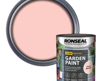 Ronseal Garden Paint - Cherry Blossom 750ml Supply