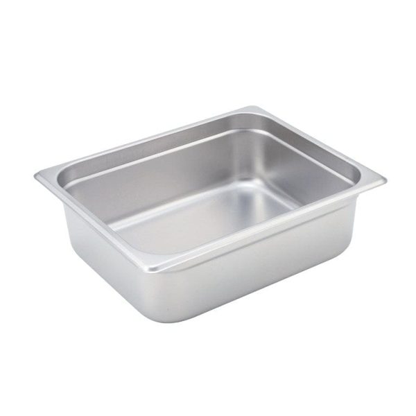 Winco SPJM204 Half Size Solid Anti-Jam Steam Table Pan 4 Inch Deep Stainless Steel | Denson CFE Hot on Sale