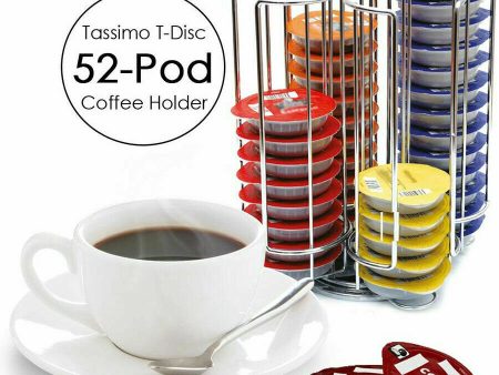 52 Pods T-Disc Capsule Holder Tower Dispenser For BOSCH Tassimo Coffee Machines For Cheap