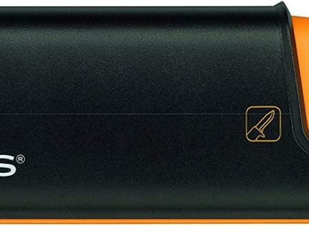 Fiskars XSharp Axe and Knife Sharpener, Ceramic sharpening stone Fiberglass reinforced plastic case, Black Orange Discount