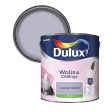 Dulux Silk Emulsion Paint For Walls And Ceilings - Lavender Quartz 2.5L Sale