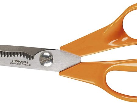 Fiskars Universal Scissors S92, Length: 18 cm, Stainless steel blade plastic handles, Classic For Discount