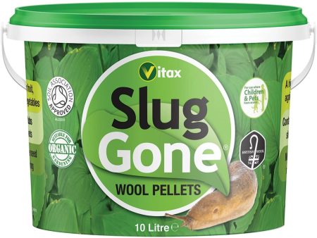 Vitax Organic Slug Gone Wool Pellets 10L Tub on Sale