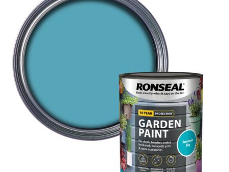 Ronseal Garden Paint - Summer Sky 750ml Fashion