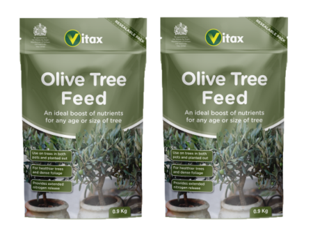 2 x Vitax Olive Tree Feed For Healthies Trees 900g Pouch For Sale