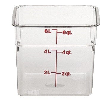 Cambro 6SFSP148 CamSquare Food Container, 6 Quart | Denson CFE Supply