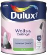 Dulux Silk Emulsion Paint For Walls And Ceilings - Lavender Quartz 2.5L Sale