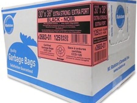 Ralston 2683-01 Garbage Bag Black 30 x 38 Extra Strong Density | Denson CFE Fashion