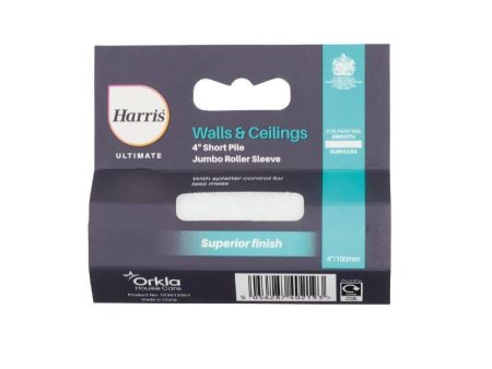 Harris Ultimate Walls & Ceilings Jumbo Short Pile Roller Sleeve 4in Online Sale