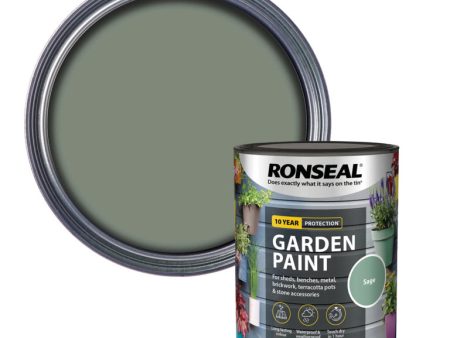 Ronseal Garden Paint - Sage 750ml For Sale