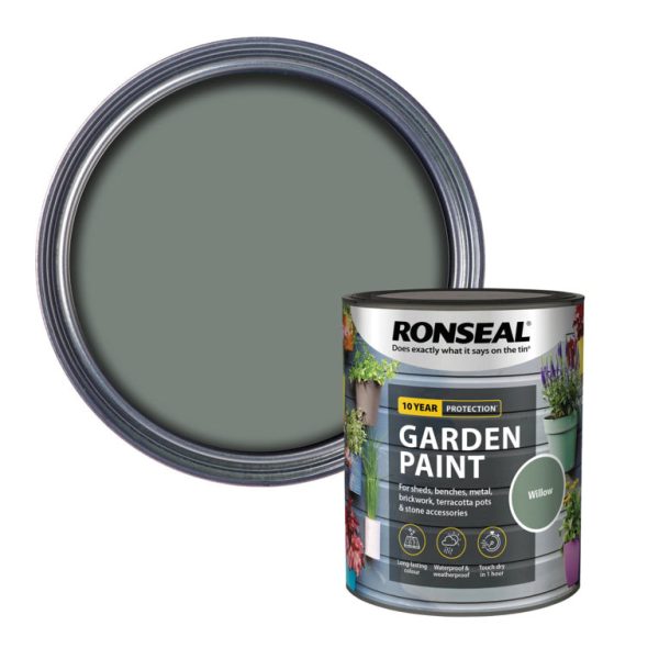 Ronseal Garden Paint - Willow 750ml Sale