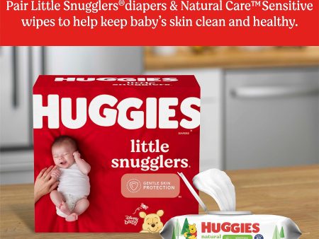 Huggies Natural Care Sensitive Baby Wipes, Hypoallergenic, 99% Purified Water, 3 Refill Packs (624 Wipes Total) packaging may vary Online Hot Sale