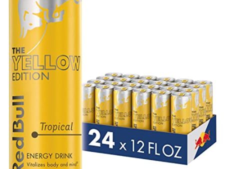 Red Bull Energy Drink, Tropical, Yellow Edition, 12 fl oz (24 Pack) Online Sale