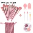 Makeup Brushes 22 Pcs Makeup Kit,Foundation Brush Eyeshadow Brush Make up Brushes Set (Pink, 22 Piece Set) Fashion