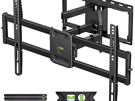 USX MOUNT Full Motion TV Wall Mount for Most 47-84 inch Flat Screen LED 4K TV, Mount Bracket Dual Swivel Articulating Tilt 6 Arms, Max VESA 600x400mm, Holds up to 132lbs, Fits 8” 12” 16  Wood Studs Cheap