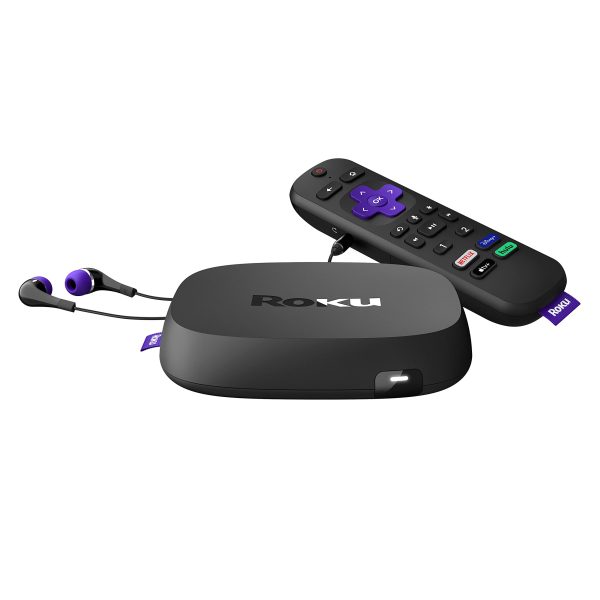 Roku Ultra 2020 | Streaming Media Player HD 4K HDR, Bluetooth Streaming, andRoku Voice Remote with Headphone Jack and Personal Shortcuts, includes Premium HDMI Cable (Refurbished) Online Sale