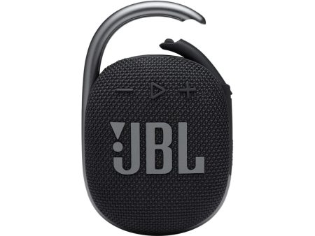 JBL Clip 4 Portable Wireless Bluetooth Waterproof Dustproof Speaker - Black (Refurbished) Supply