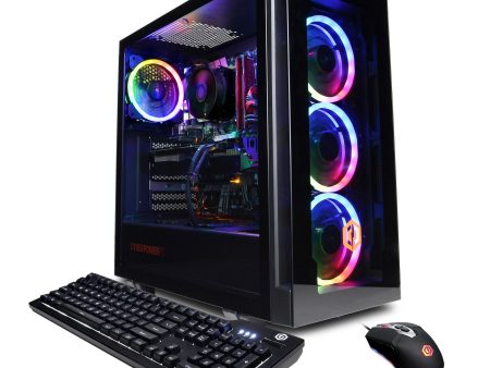 CyberpowerPC Gamer Xtreme VR Gaming PC, Intel Core i7-12700F 2.1GHz, GeForce RTX 3060 12GB, 16GB DDR4, 1TB NVMe SSD, WiFi & Win 11 Home (GXiVR8040A12), Black Fashion